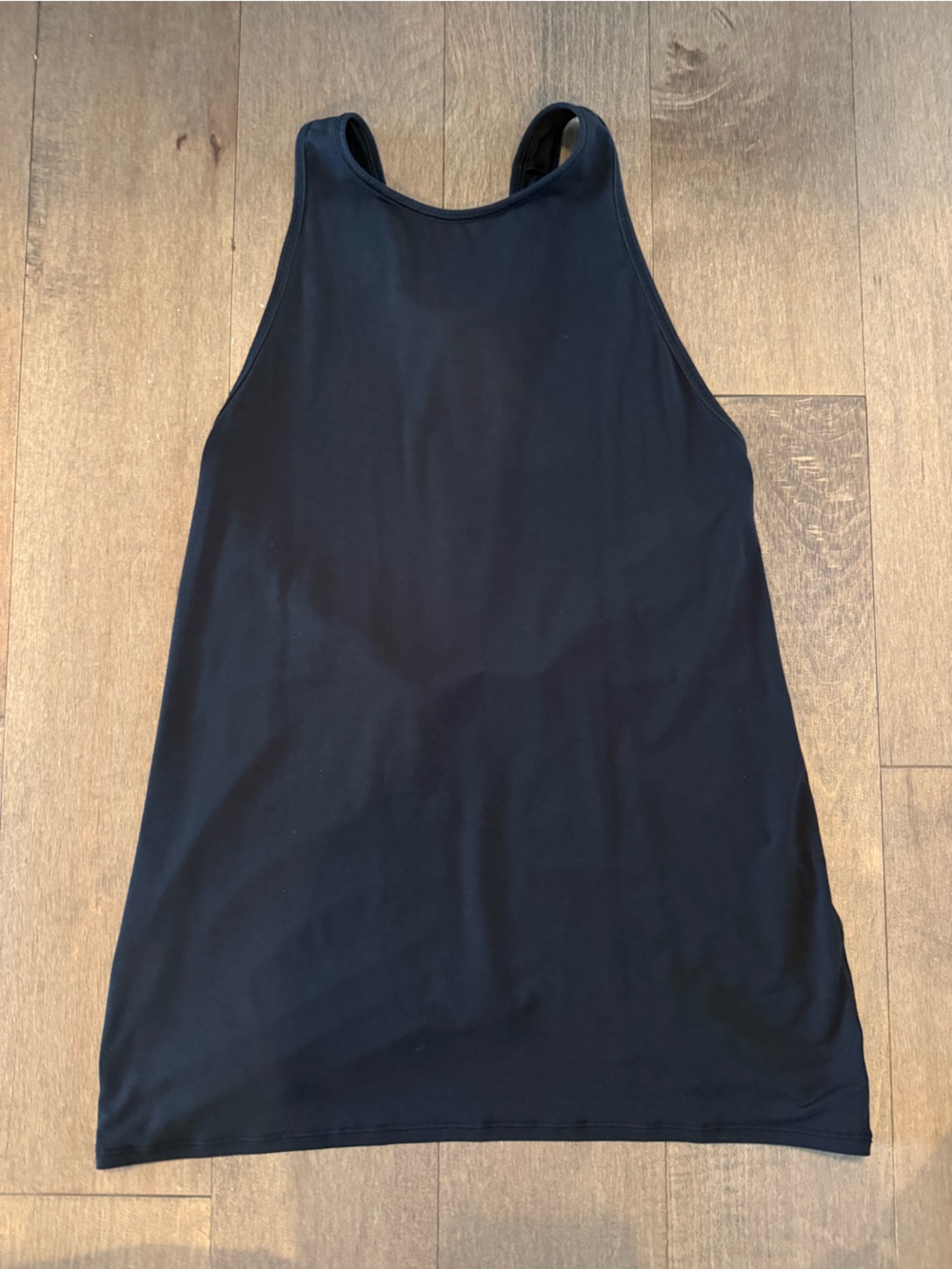 lululemon athletica Black Racerback Scrunched Back Yoga Tank Top